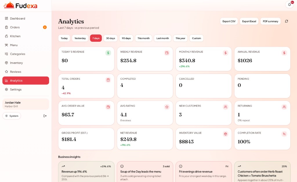 Fudexa Restaurant flow screenshot 4
