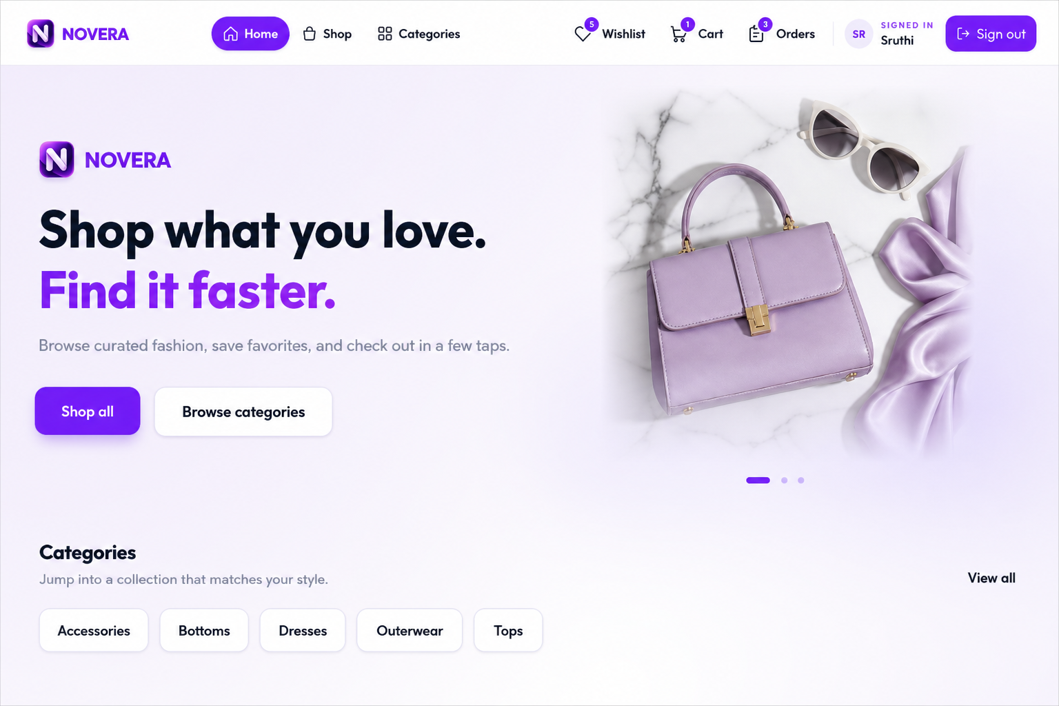 Novera - Dual marketplace platform screenshot 2