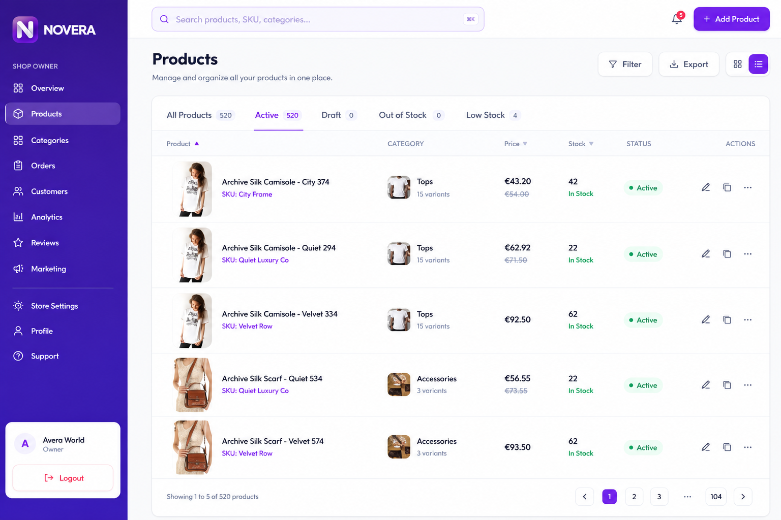 Novera - Dual marketplace platform screenshot 5