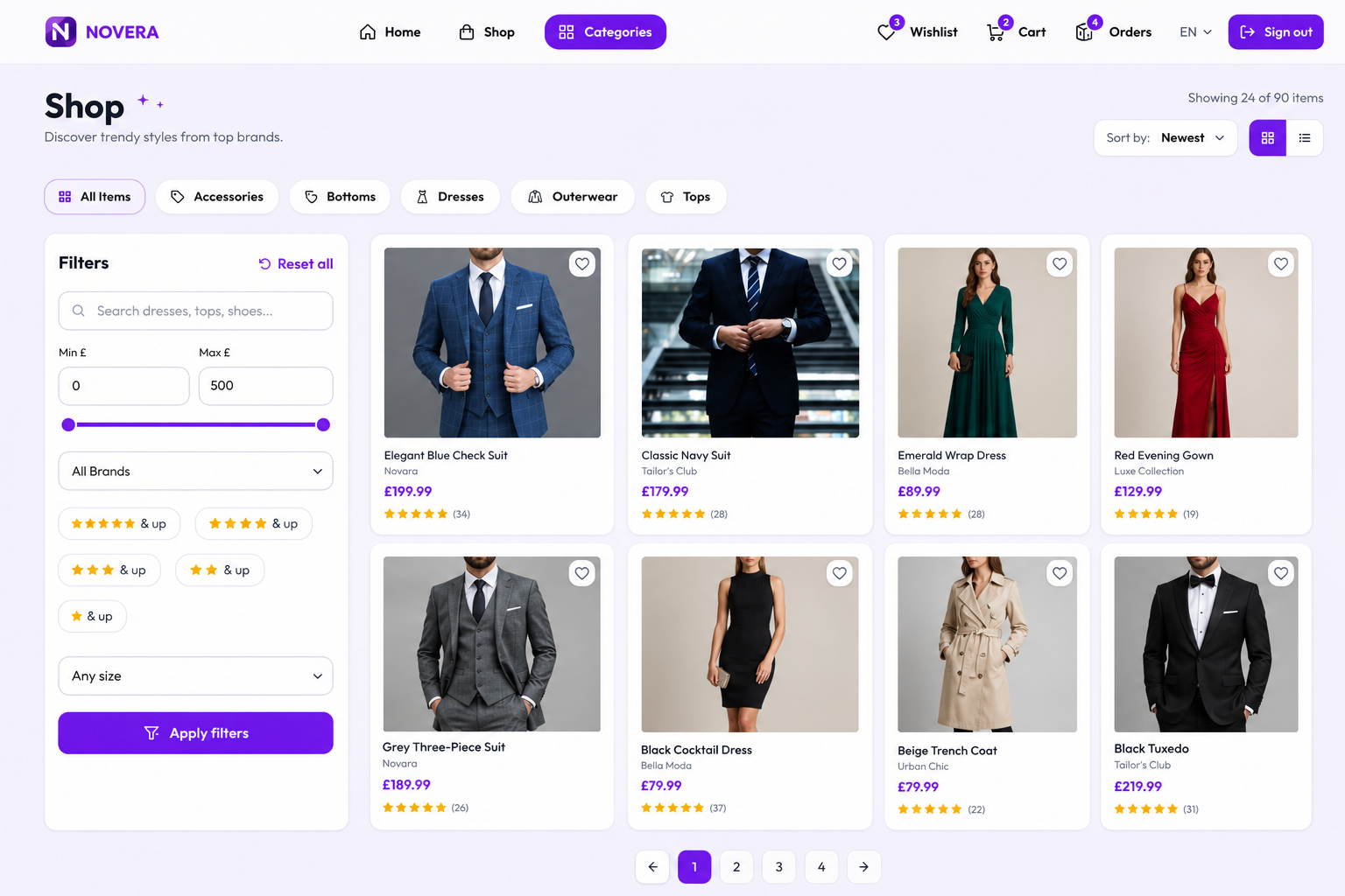 Novera - Dual marketplace platform screenshot 3